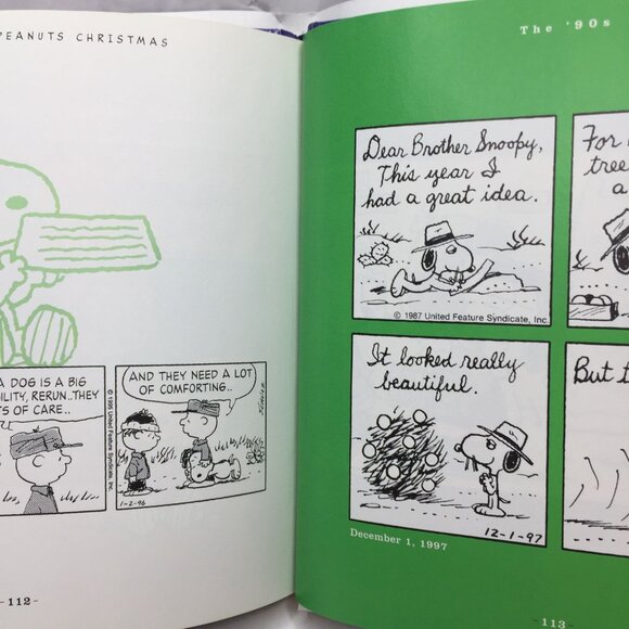 The Joy Of A Peanuts Christmas Book 50 Years Holiday Comics Charlie Brown Snoopy - Picture 9 of 14